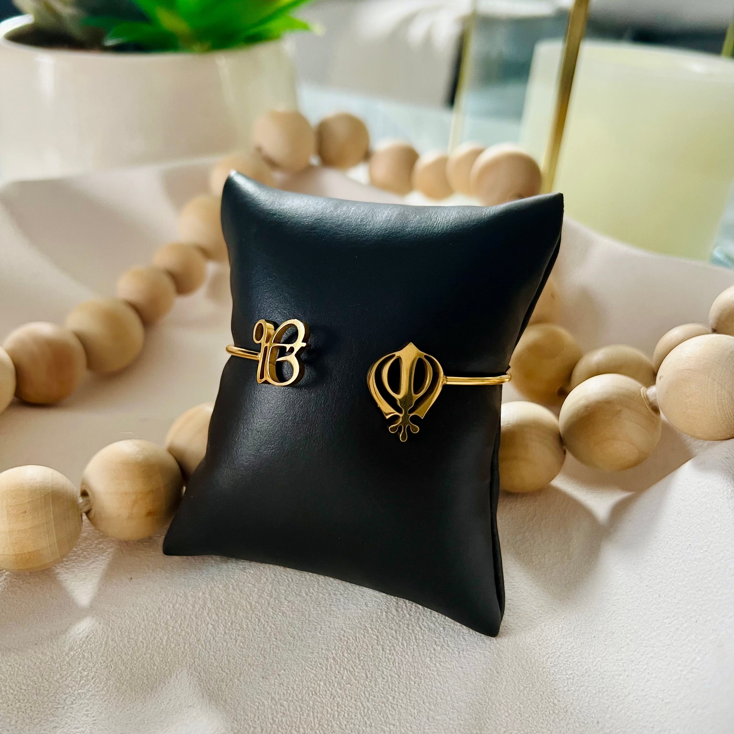 Ik Onkar and khanda Cuff Bangle