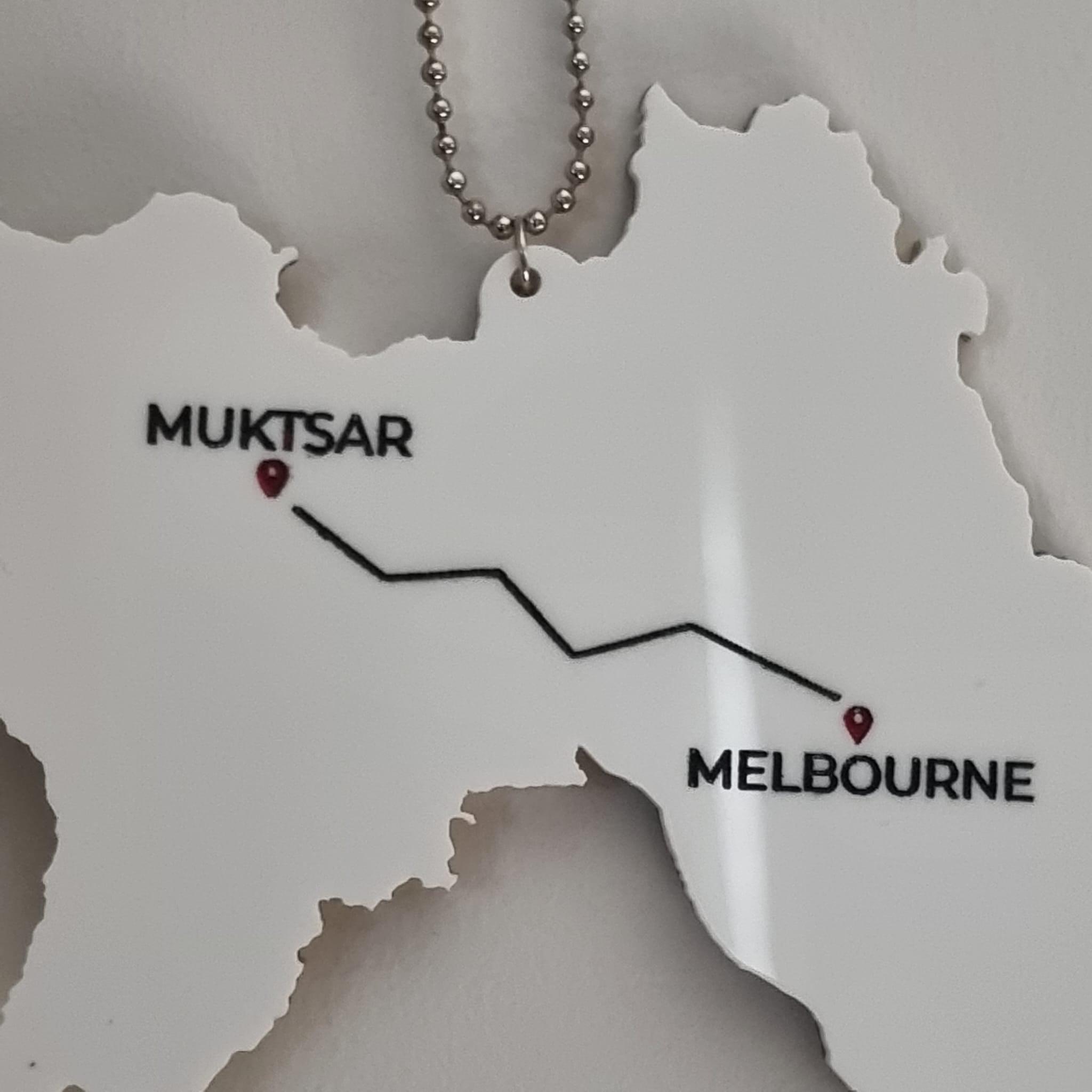 Old Punjab Map Before 1947 Car Hanging | 3D Premium Quality Tranquil Touch Gifts