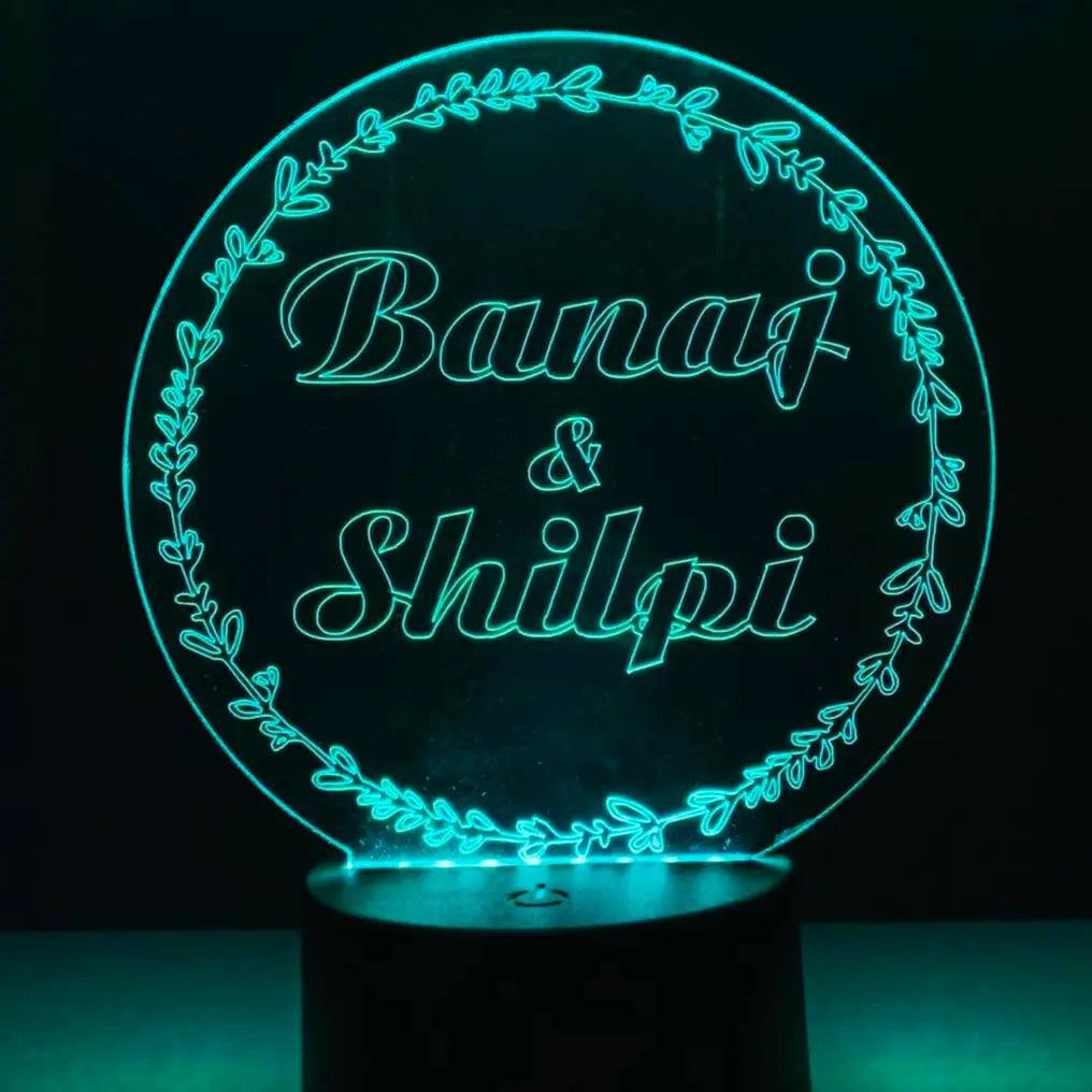 Personalised LED Lamp Tranquil Touch Gifts