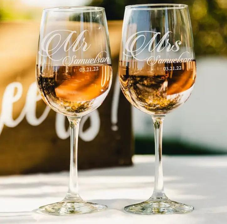 Personalised Wine Glass Tranquil Touch Gifts