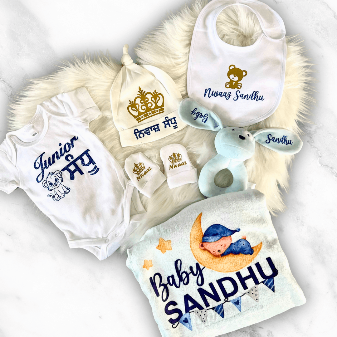 Personalised Baby Clothing Bundle | Baby Shower Gift - Virsaa Gifts & Jewels