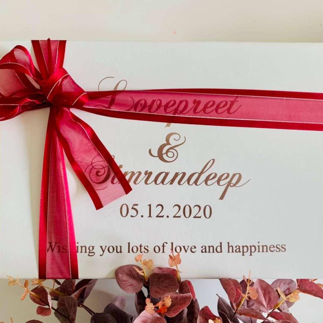 Wedding Gift Hamper | Personalised Wedding Gift Box for Couple Tranquil Touch Gifts