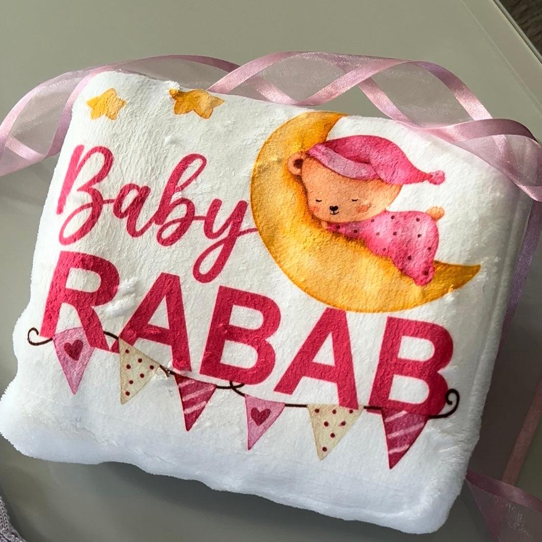 Personalised Baby Blanket | Soft & Cozy | Newborn Comfort Blanket