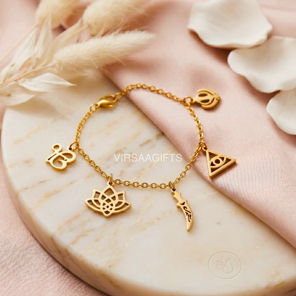 Sikh Spirit Charm Bracelet