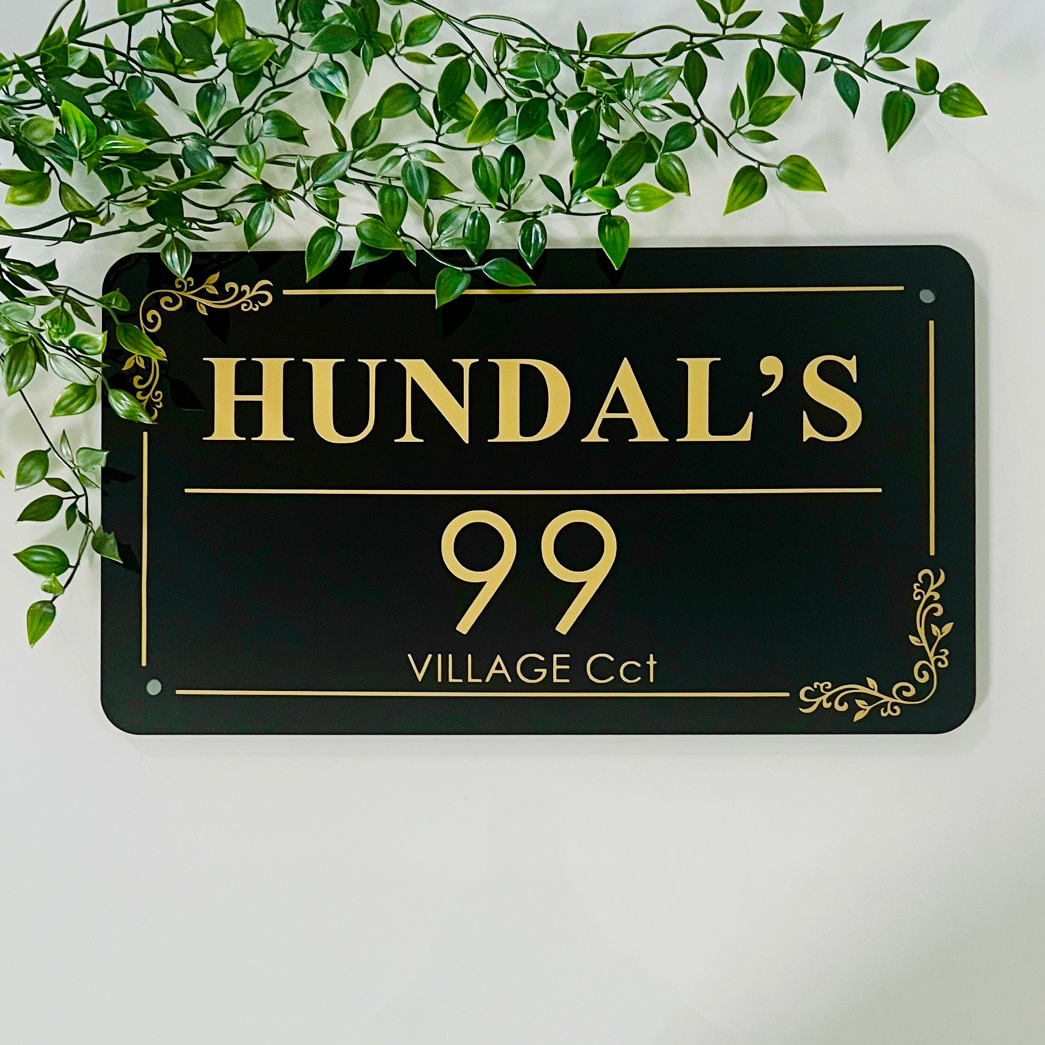 Acrylic House Number Plate | Modern & Stylish | Weather Resistant