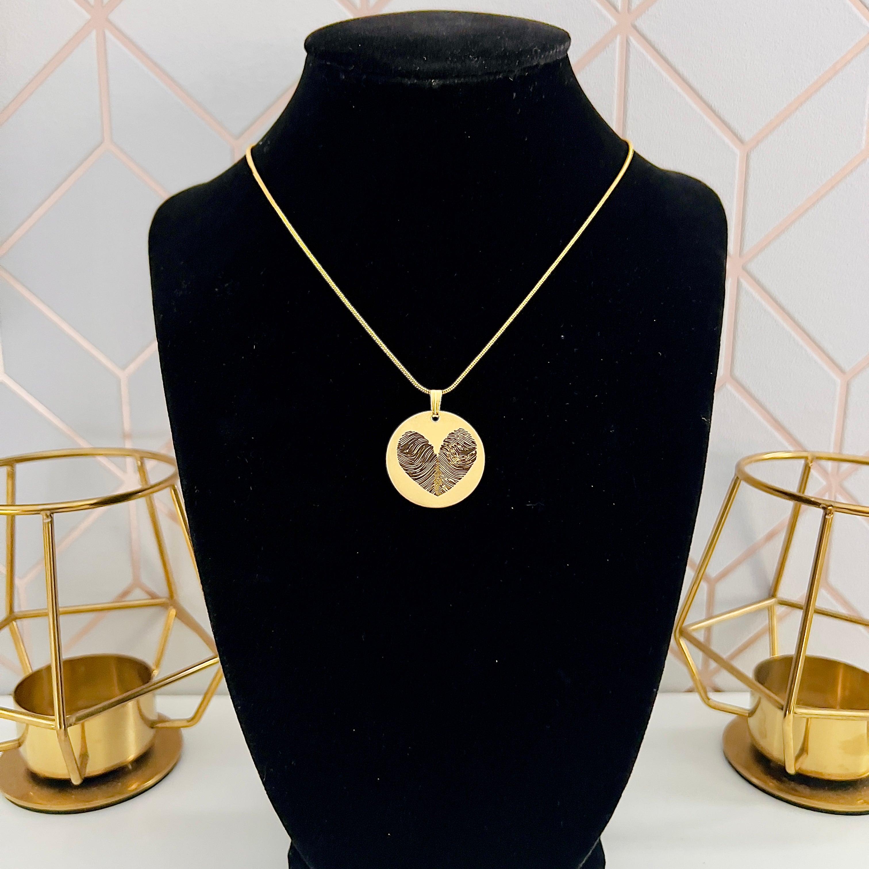 The Fingerprint Heart Necklace