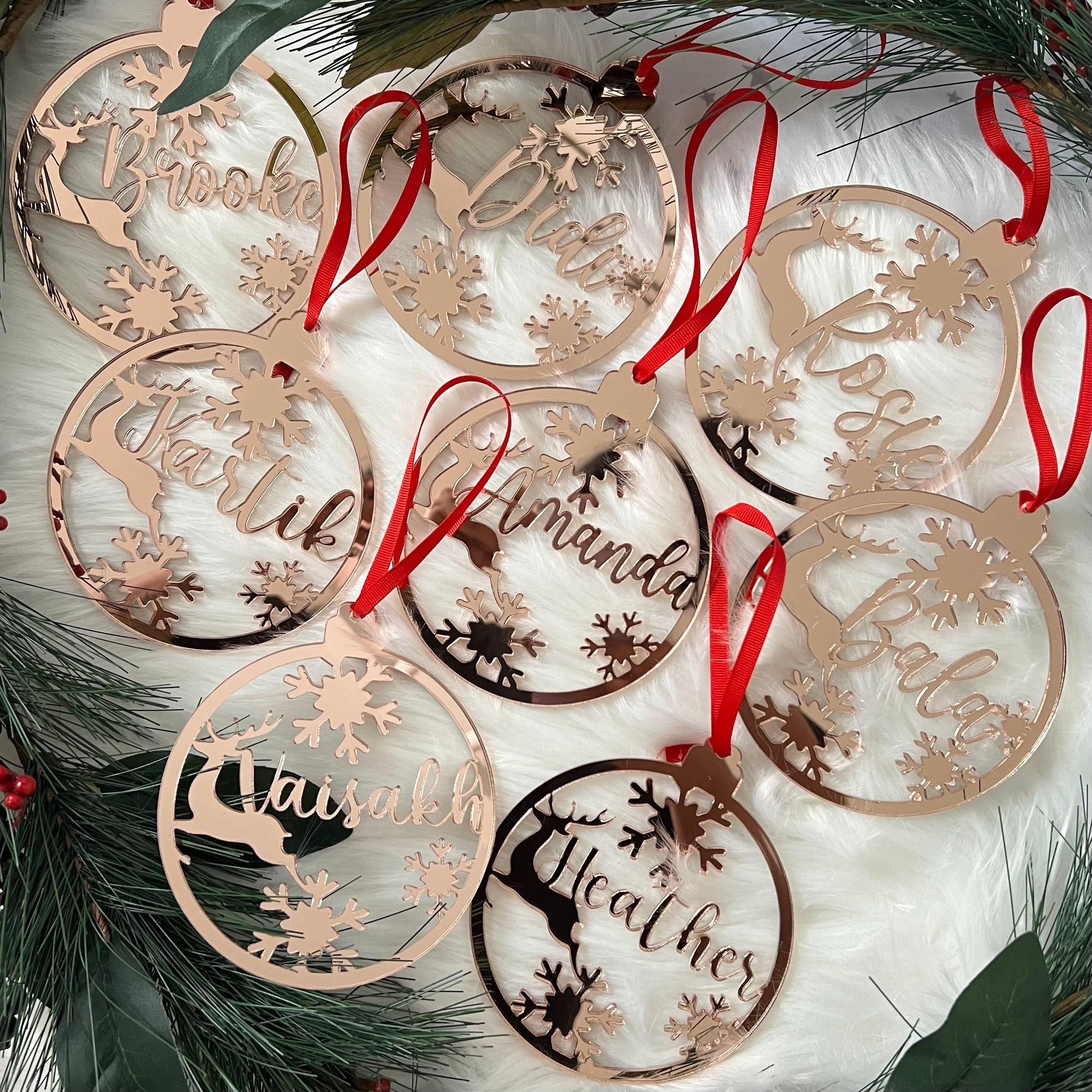 Personalised Christmas Tree ornaments