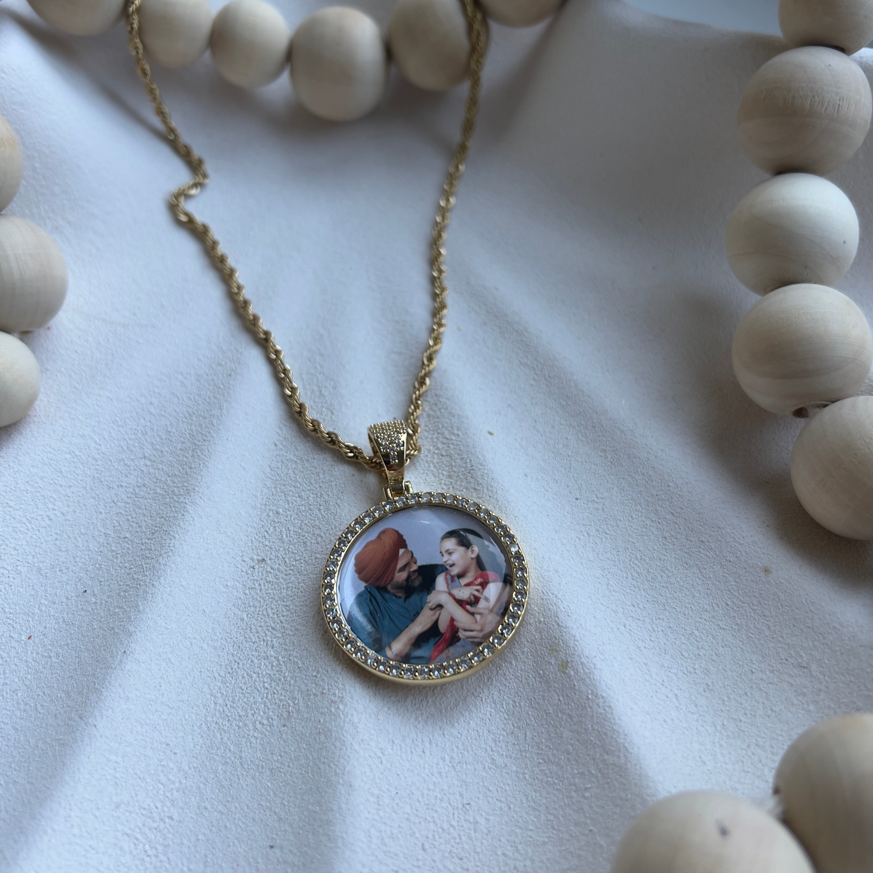 Custom Photo Pendant | Gold Plated Photo Pendant