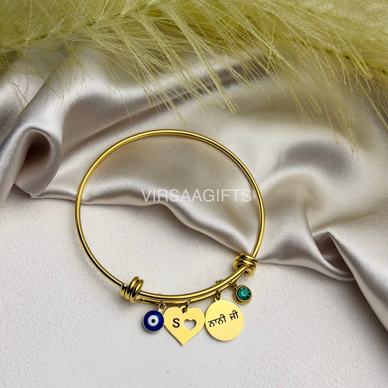 Personalised Charm Cuff Bangle