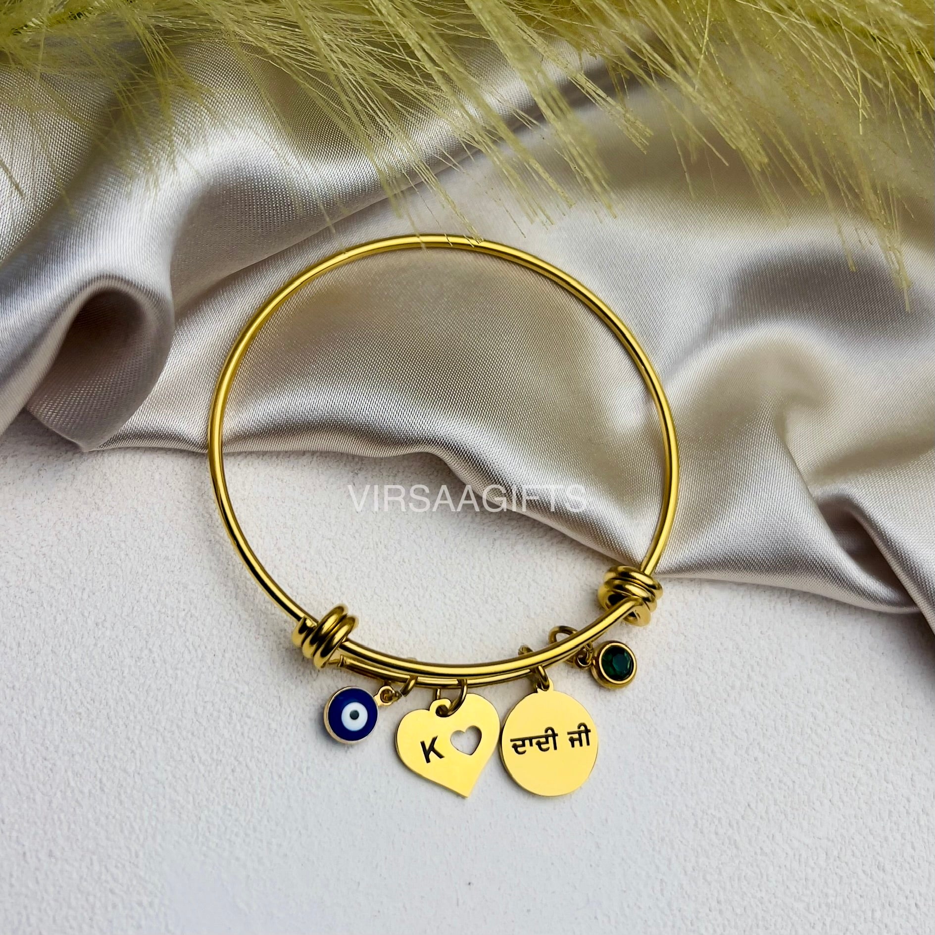 Personalised Charm Cuff Bangle