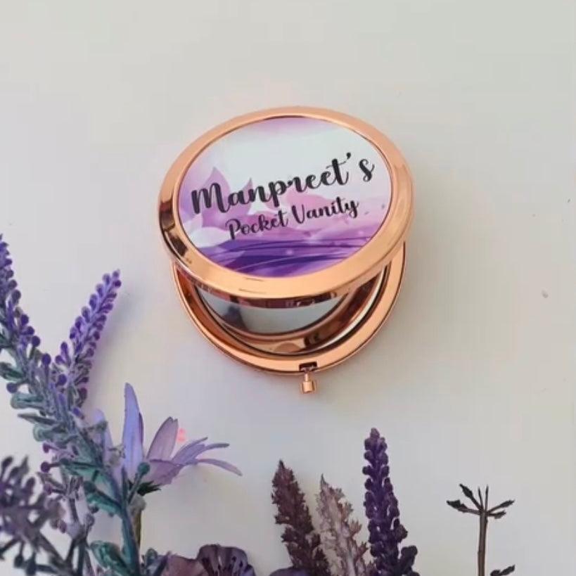 Personalised Compact Mirror | Pocket Mirror | Best Bridesmaid Gift