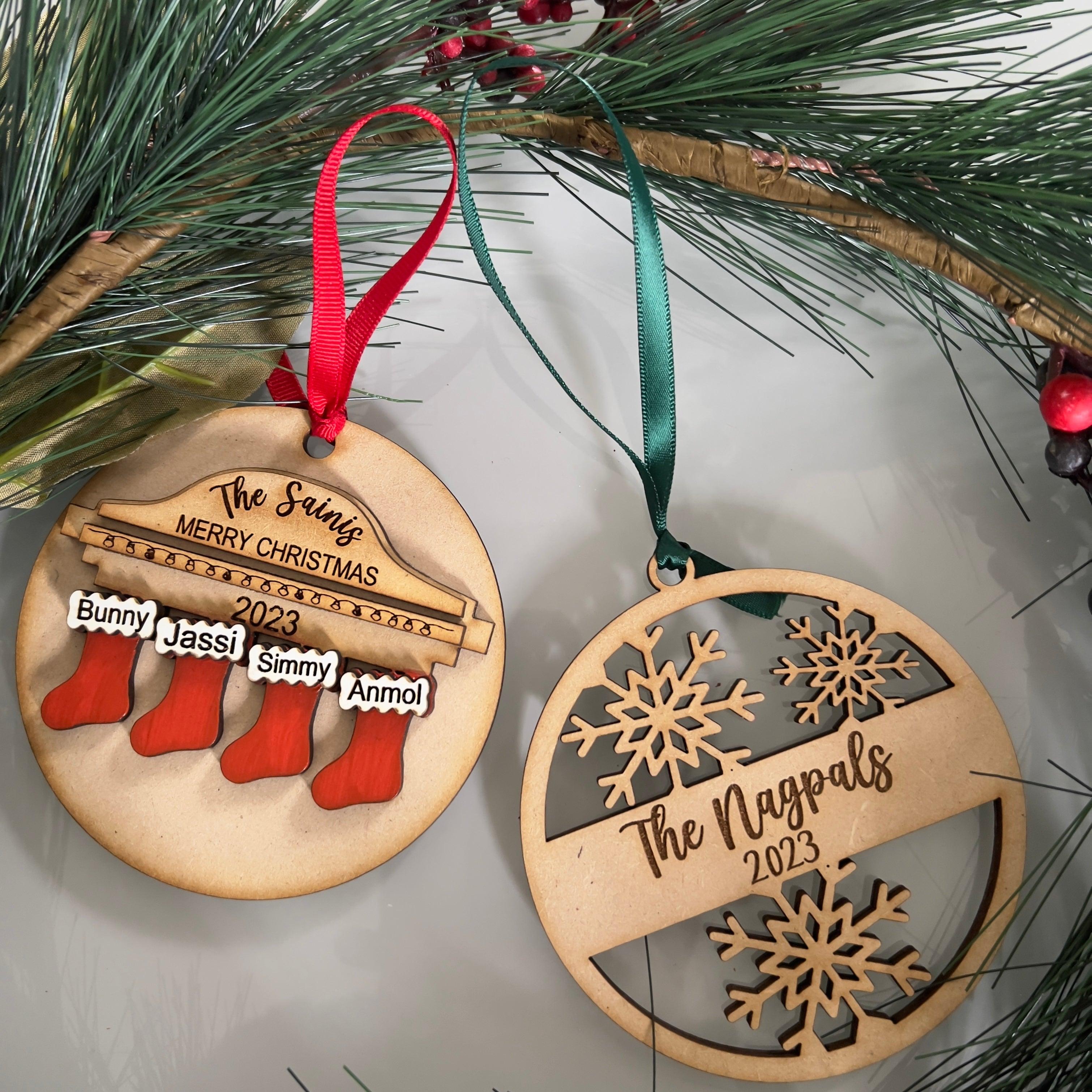 Personalised Christmas Tree ornaments