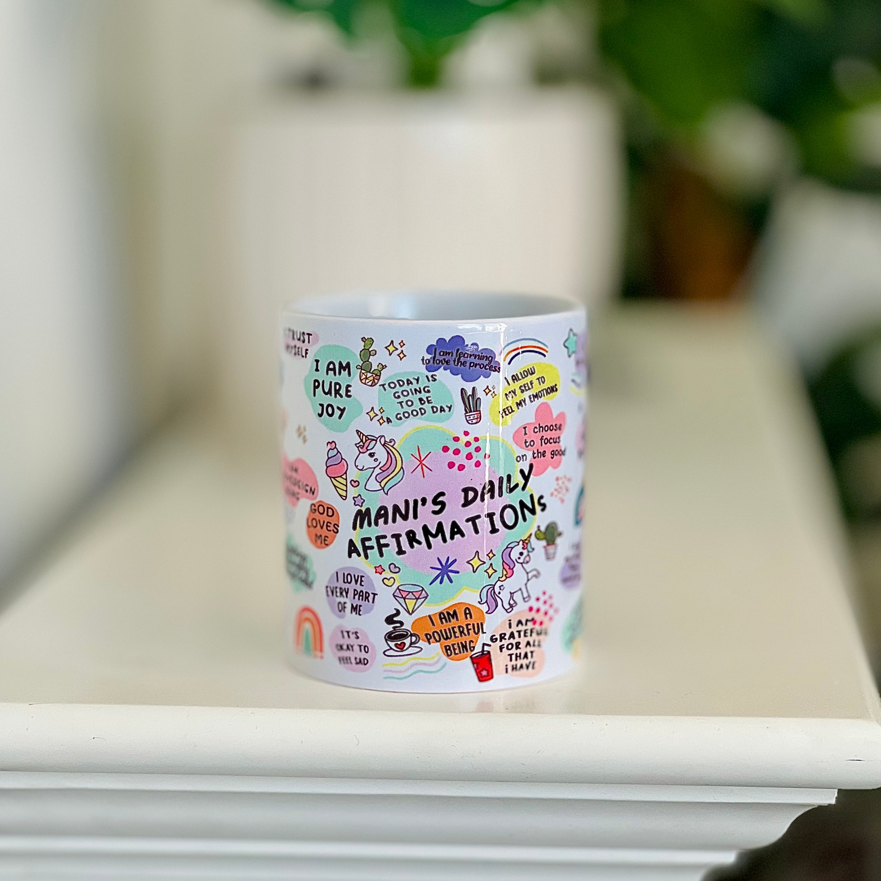 Personalised Daily Affirmations Coffee Mug