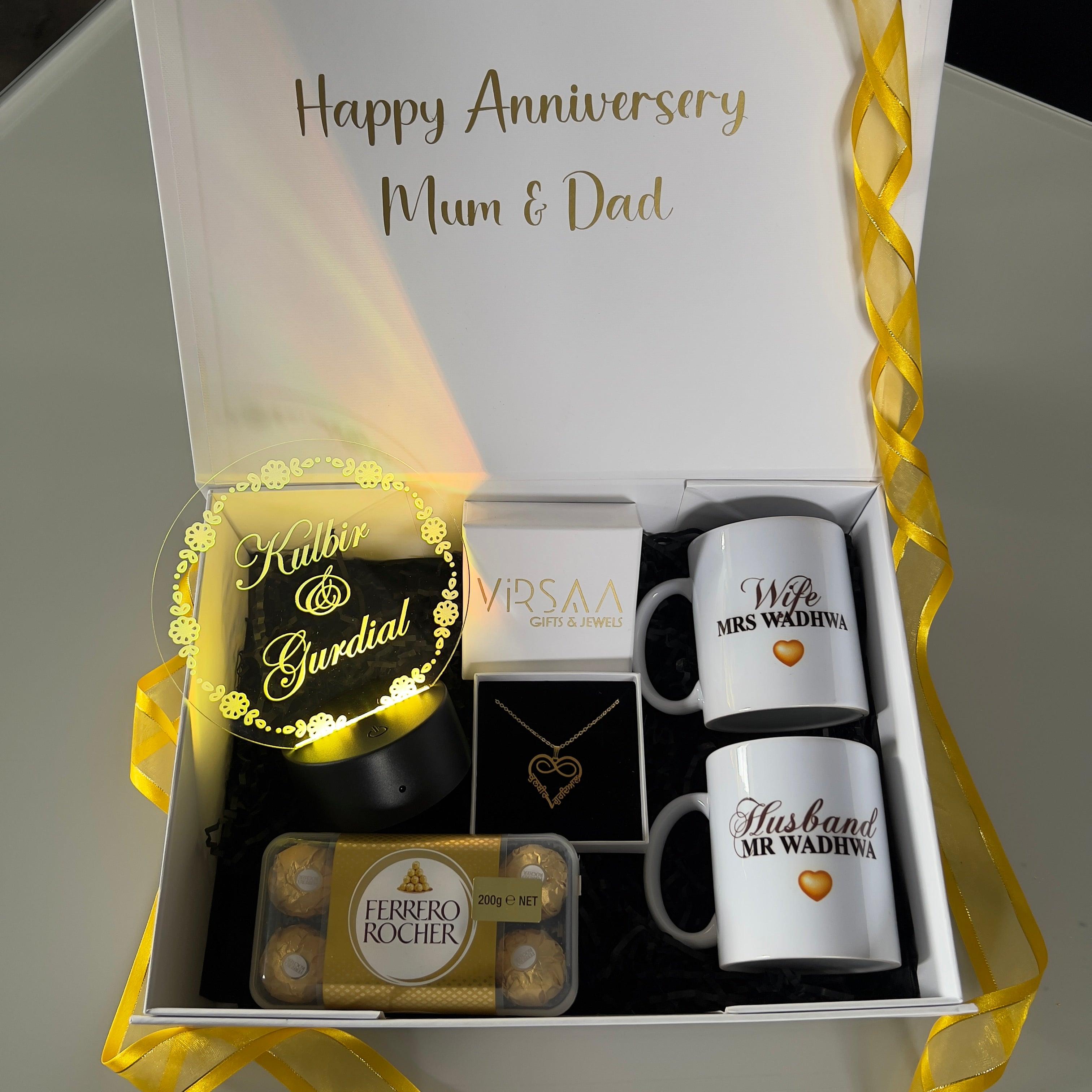 Wedding | Anniversary Gift Hamper | Personalised Gift Box for Couple