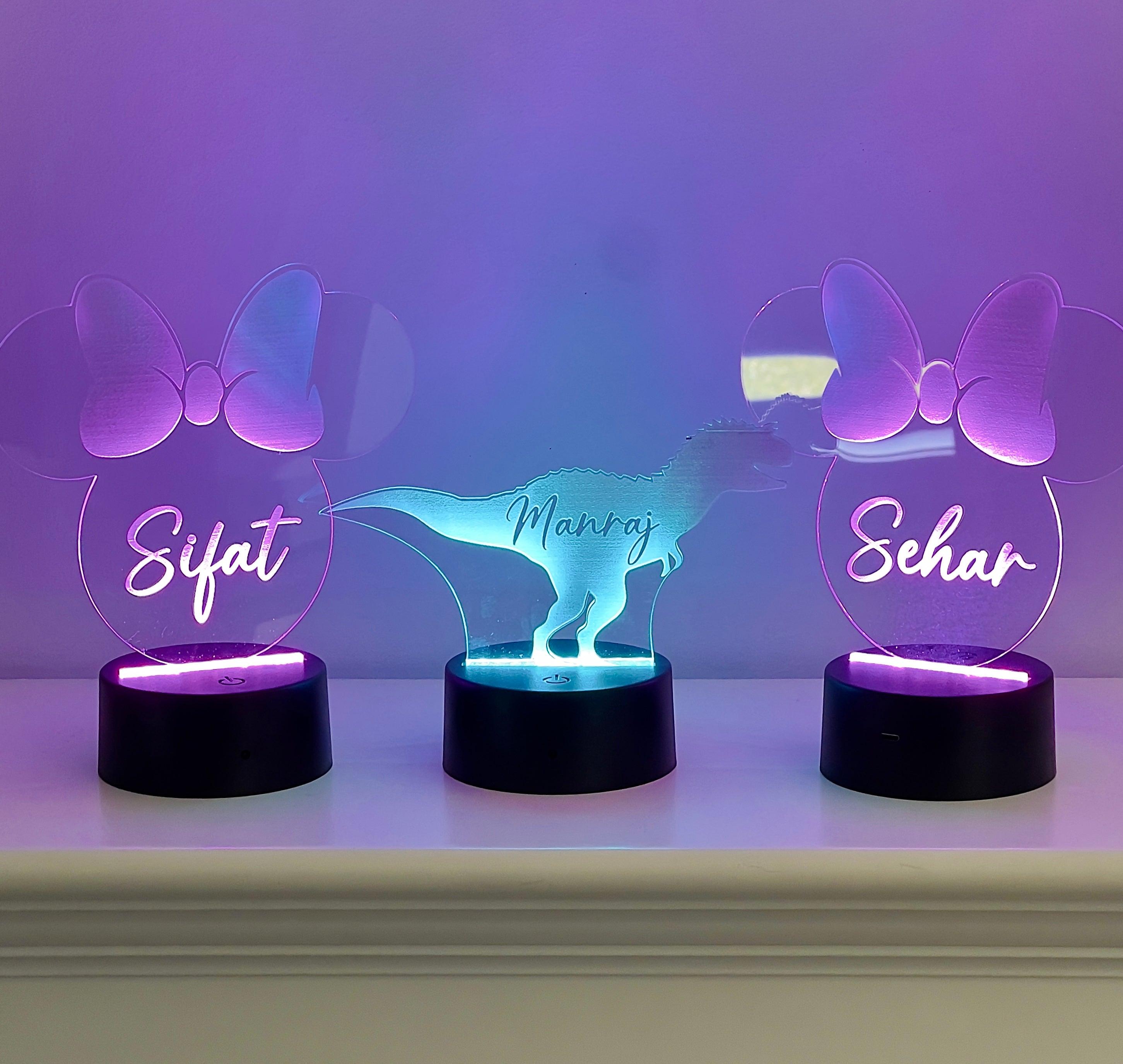 Personalised Kids LED Lamp